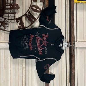Harley Davison extra large zip up hoodie